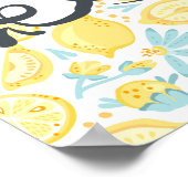 Witziges Zitat, wenn das Leben dir die Zitronen üb Poster (Ecke)