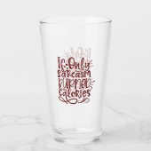 Witziges Zitat - wenn nur Sarcasm Kalorien gebrann Glas (Rückseite)