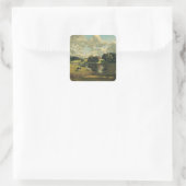 Wivenhoe Park von John Constable Quadratischer Aufkleber (Tasche)