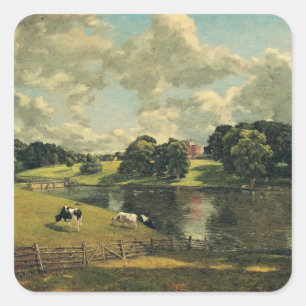 Wivenhoe Park von John Constable Quadratischer Aufkleber