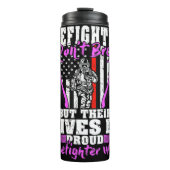 Wives Brag Proud Firefighter Wife Thermosbecher (Vorderseite)