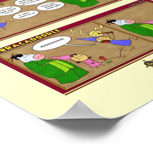 Wizard101 Abracadoodle Comic Poster (Ecke)