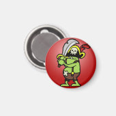 Wizard101 Doodle Pirate Gobbler Magnet (Vorderseite/Rückseite)