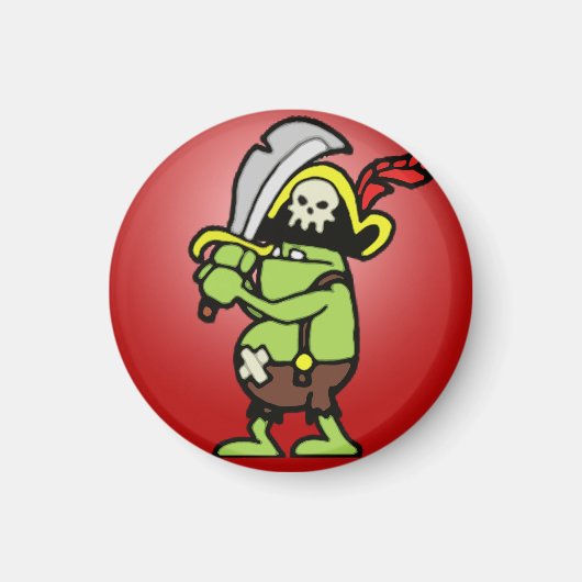 Wizard101 Doodle Pirate Gobbler Magnet (Vorne)