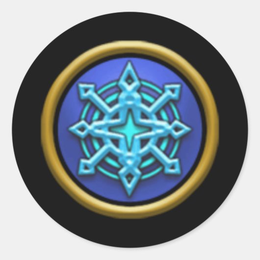 Wizard101 Eisschüler Runder Aufkleber (Vorderseite)