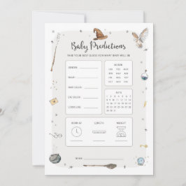 Wizard Baby Shooter Baby Predictive Game Einladung