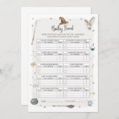 Wizard Baby Shower Baby Trivia Game Einladung (Vorne/Hinten)