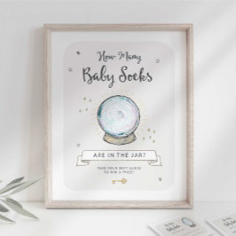 Wizard Baby Shower Wie viele Socken sind im Jar Poster