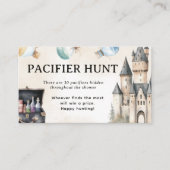 Wizard Baby Showroom Schnuller Jagd Spiel Begleitkarte (Vorderseite)