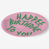 Wizard Birthdae/Birthday Cake Pappteller (Schrägansicht)