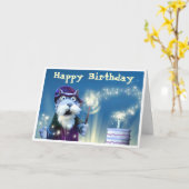 Wizard Birthday Card Karte (Gelbe Blume)