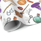 Wizard Birthday Party Geschenkpapier (Rolleneckpunkt)