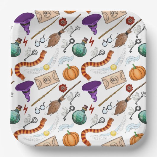 Wizard Birthday Party Pappteller (Vorderseite)