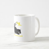 Wizard black cat - Abra Kadabra Zauberspruch Kaffeetasse (VorderseiteRechts)