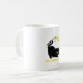 Wizard black cat - Abra Kadabra Zauberspruch Kaffeetasse (Vorderseite Links)