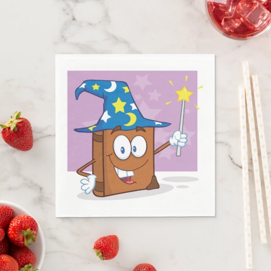 Wizard Book Paper Napkins Serviette (Beispiel)
