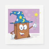 Wizard Book Paper Napkins Serviette (Vorderseite)