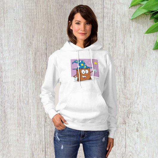 Wizard Book Womens Hoodie