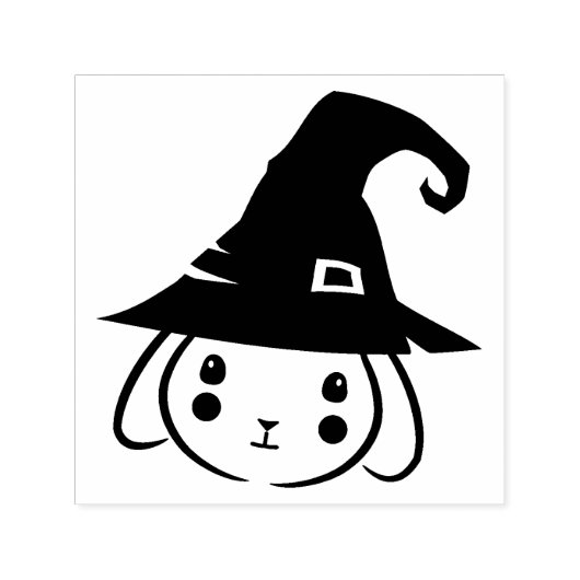 Wizard Bunny Illustration Permastempel (Design)