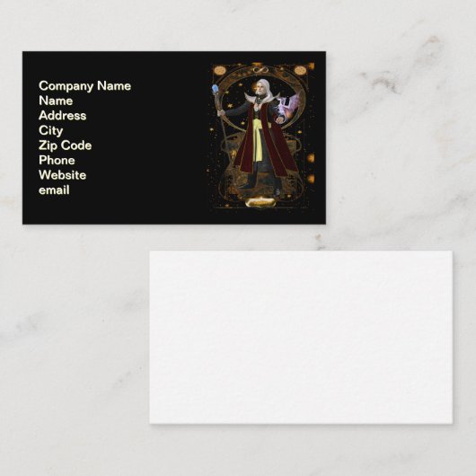 Wizard Card Business Card Visitenkarte (Vorne/Hinten)