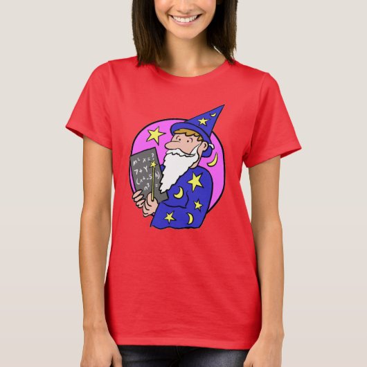 Wizard Cartoon T - Shirt (Vorderseite)