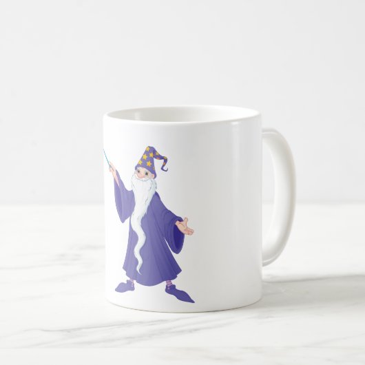 Wizard Casting a Zauber Magic Coffee Tasse (VorderseiteRechts)