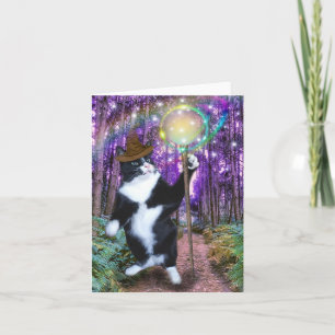 Wizard Cat Card