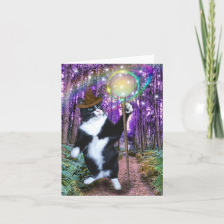 Wizard Cat Card