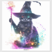 Wizard Cat Magic Aufkleber (Blatt)