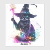 Wizard Cat Magic Aufkleber (Blatt)