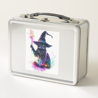 Wizard Cat Magic Metall Brotdose