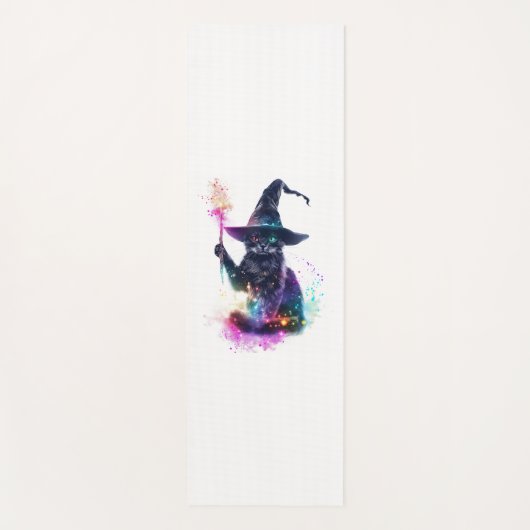Wizard Cat Magic Yogamatte (Vorderseite)