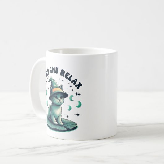 Wizard Cat mok Kaffeetasse (Vorderseite Links)