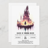 Wizard Custom Birthday Einladung (Vorne/Hinten)