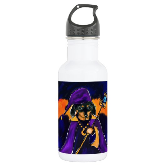 WIZARD-DACKEL TRINKFLASCHE (Vorderseite)