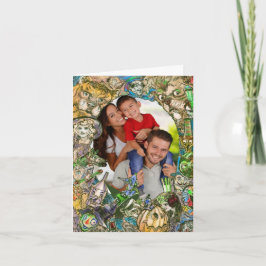 WIZARD DER OZ FAMILIENWEIHNACHTKARTE + IHR FOTO KARTE