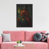 Wizard Dog in Hat Leinwand Art Print (Insitu (Wohnzimmer))
