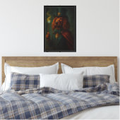 Wizard Dog in Hat Leinwand Art Print (Insitu (Schlafzimmer))
