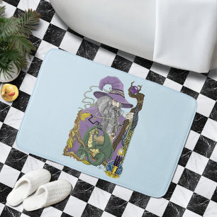 Wizard Dragon Fantasy Lila Badematte