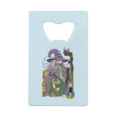 Wizard Dragon Fantasy Lila Geldbeutel Flaschenöffner (Rückseite)