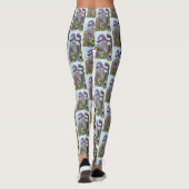 Wizard Dragon Fantasy Lila Leggings (Rückseite)
