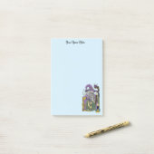 Wizard Dragon Fantasy Lila Post-it Klebezettel (Auf Schreibtisch)