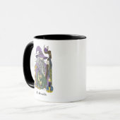 Wizard Dragon Fantasy Lila Tasse (Vorderseite Links)