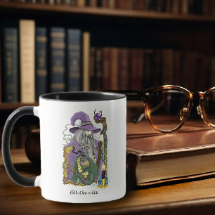 Wizard Dragon Fantasy Lila Tasse
