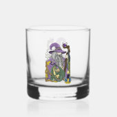 Wizard Dragon Fantasy Lila Whiskyglas (Vorderseite)