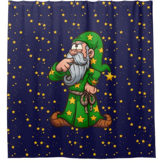 Wizard Duschvorhang (Vorderseite)