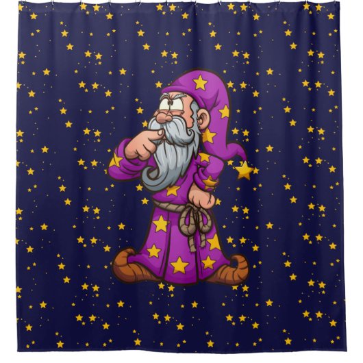 Wizard Duschvorhang (Vorderseite)