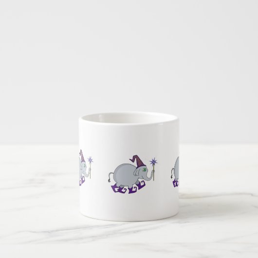 Wizard Elephant Espressotasse (Vorderseite)