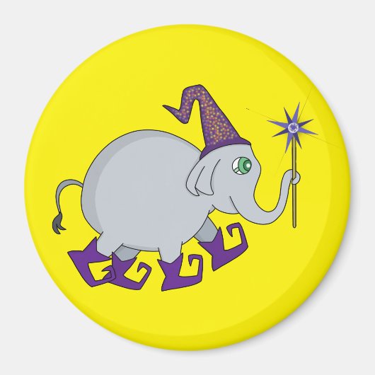 Wizard Elephant Magnet (Vorne)