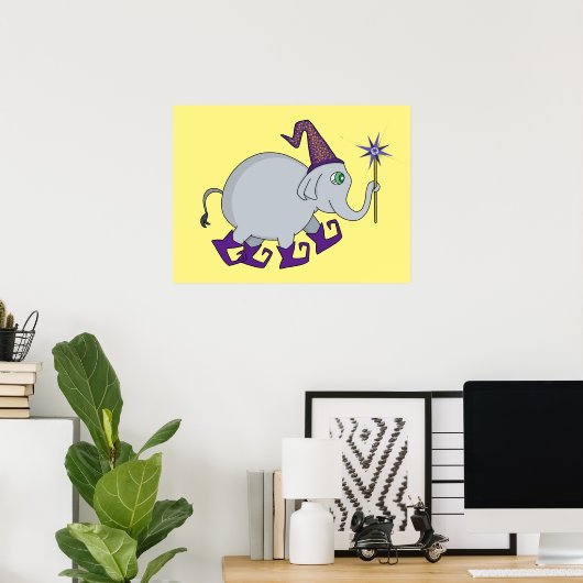 Wizard Elephant Poster (Heimbüro)